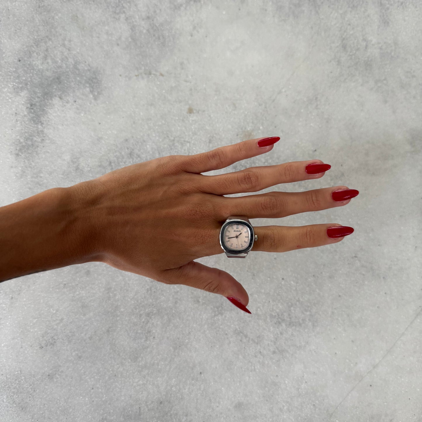 NAUTILUS RING | SILVER PINK