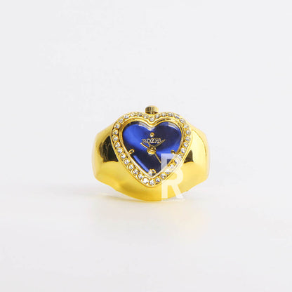 HEART RING | GOLD BLUE