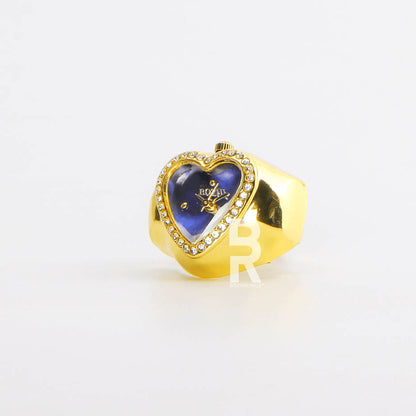HEART RING | GOLD BLUE