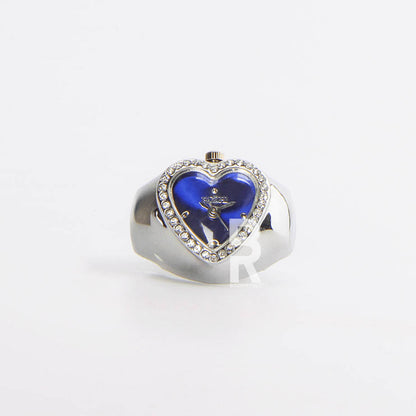HEART RING | SILVER BLUE
