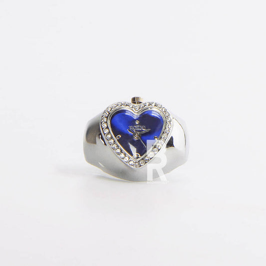 HEART RING | SILVER BLUE