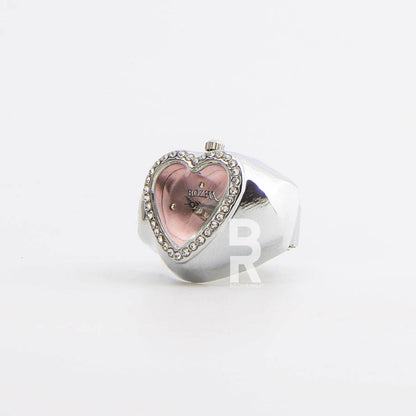 HEART RING | SILVER PINK