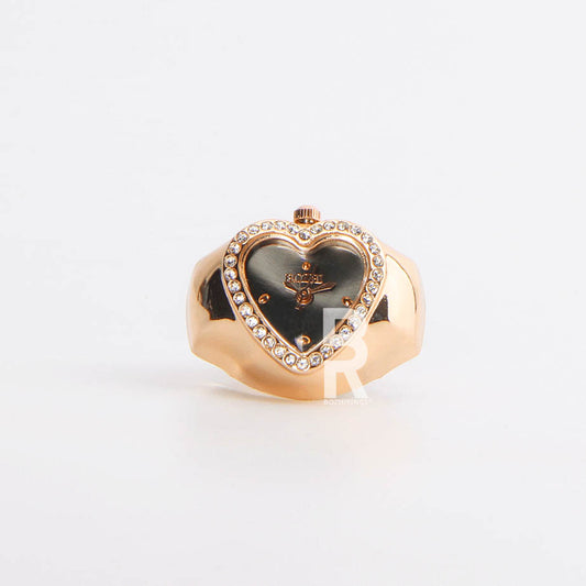 HEART RING | ROSE DARK GRAY