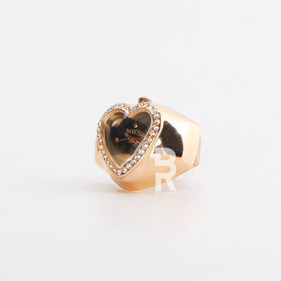 HEART RING | ROSE DARK GRAY