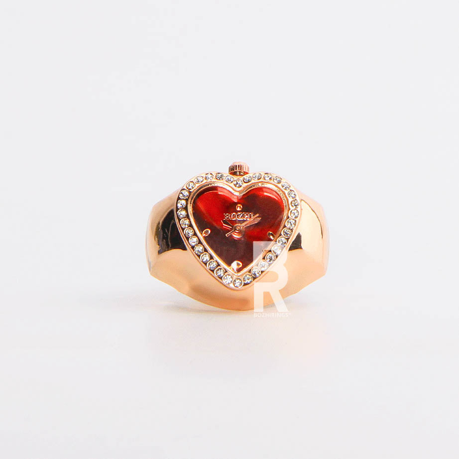 HEART RING | ROSE RED