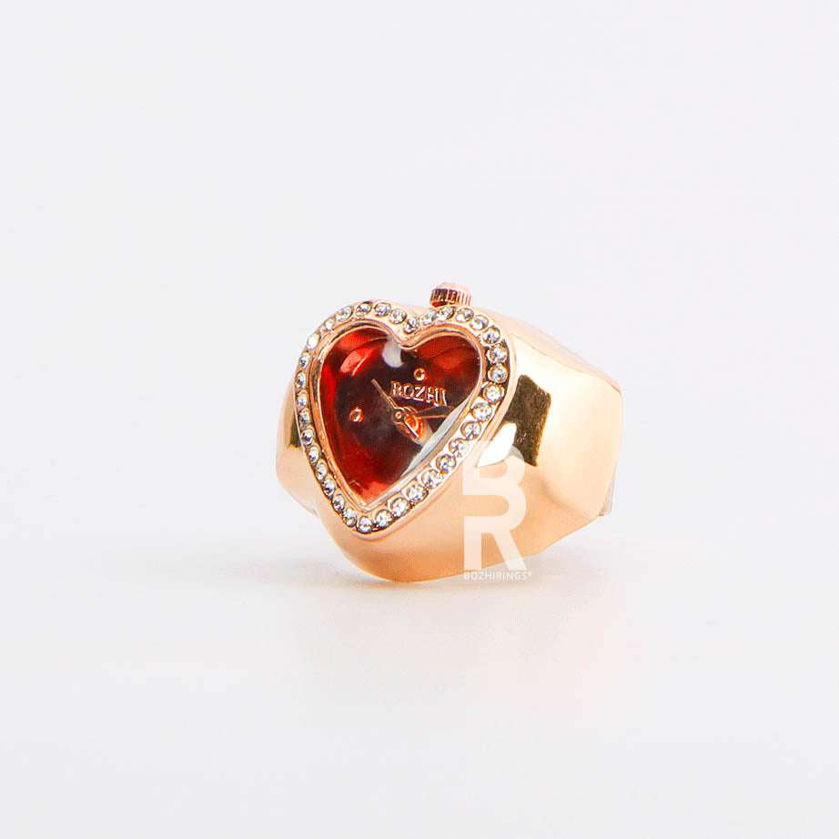 HEART RING | ROSE RED