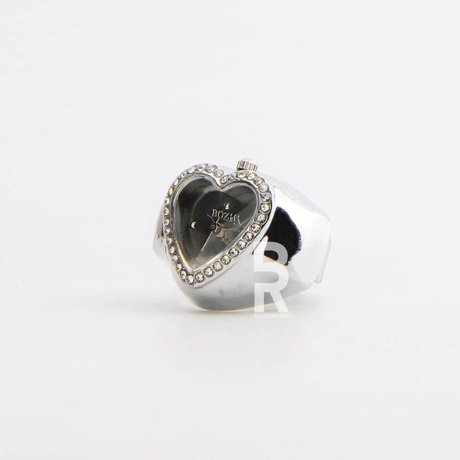 HEART RING | SILVER GRAY