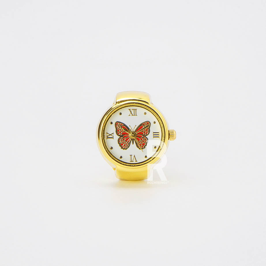 BUTTERFLY RING | GOLD RED