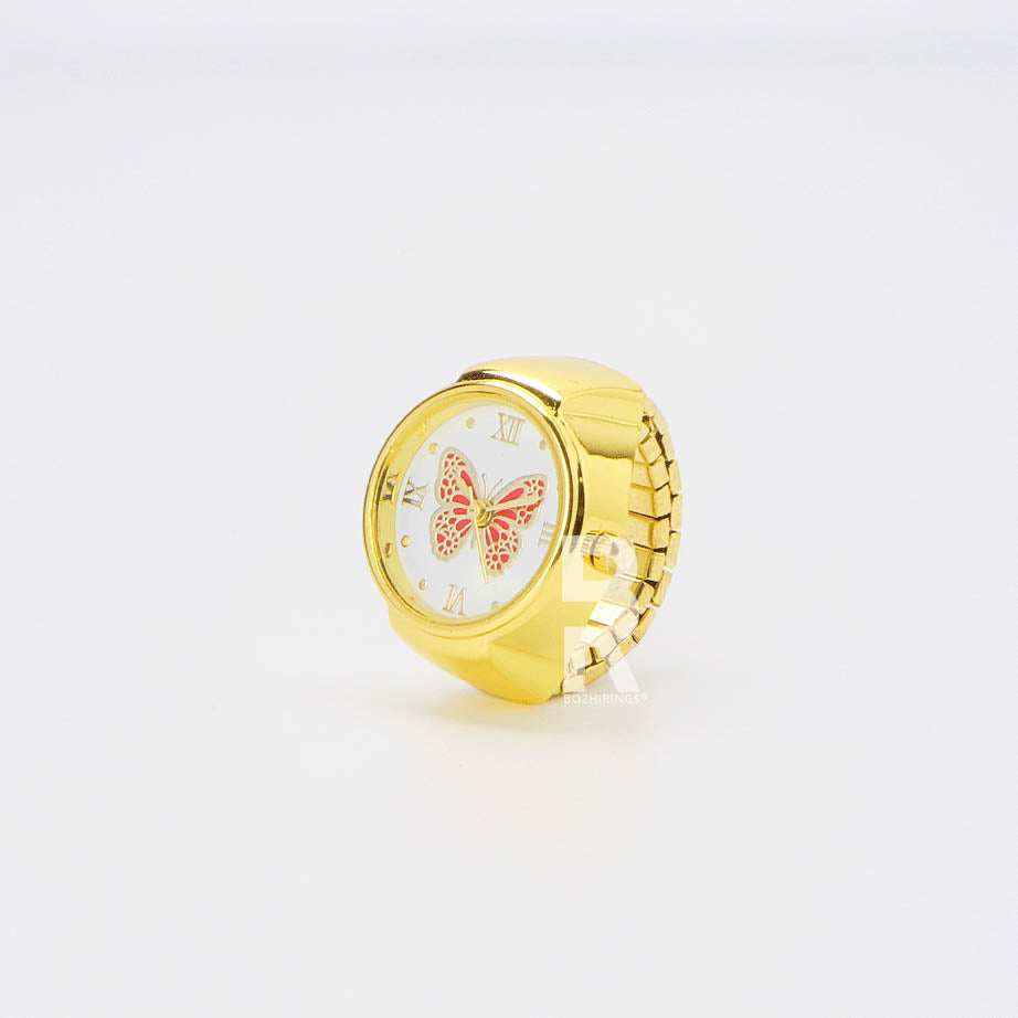 BUTTERFLY RING | GOLD RED