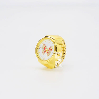 BUTTERFLY RING | GOLD RED