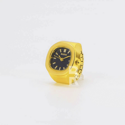 NAUTILUS RING | GOLD BLACK