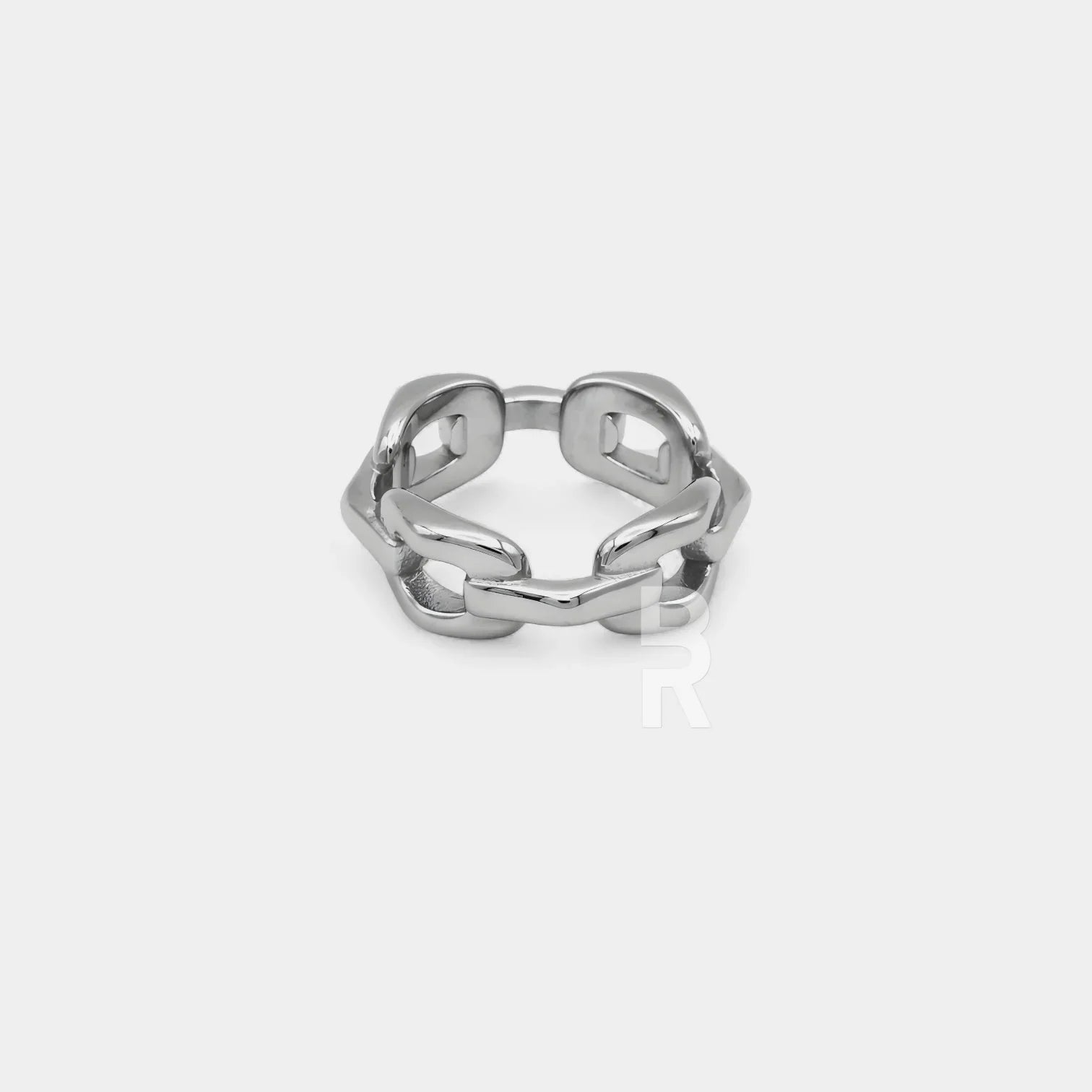 LINKED RING | SILVER - Bozhirings