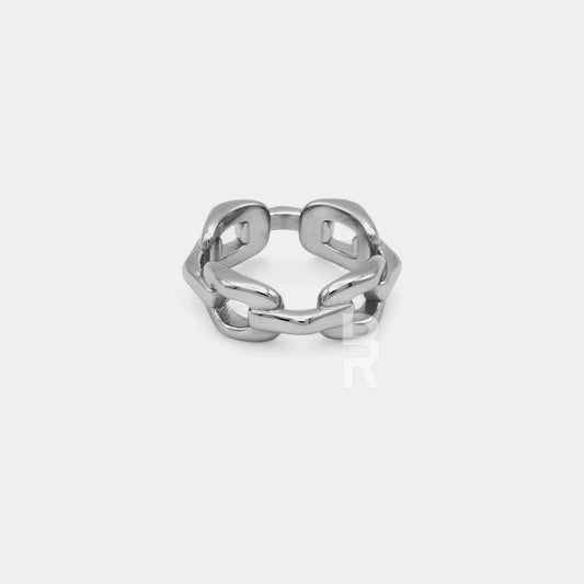 LINKED RING | SILVER - Bozhirings