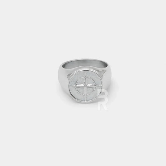 COMPASS RING | SILVER - Bozhirings