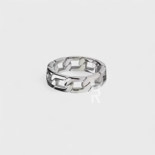 CHAIN RING | SILVER - Bozhirings