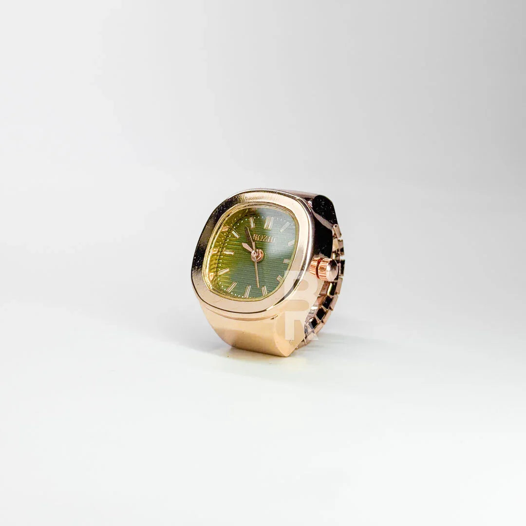 NAUTILUS RING | ROSE GREEN - Bozhirings