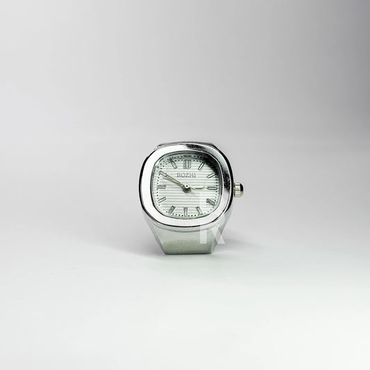 NAUTILUS RING | SILVER WHITE - Bozhirings