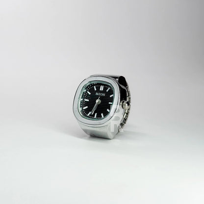NAUTILUS RING | SILVER BLACK - Bozhirings