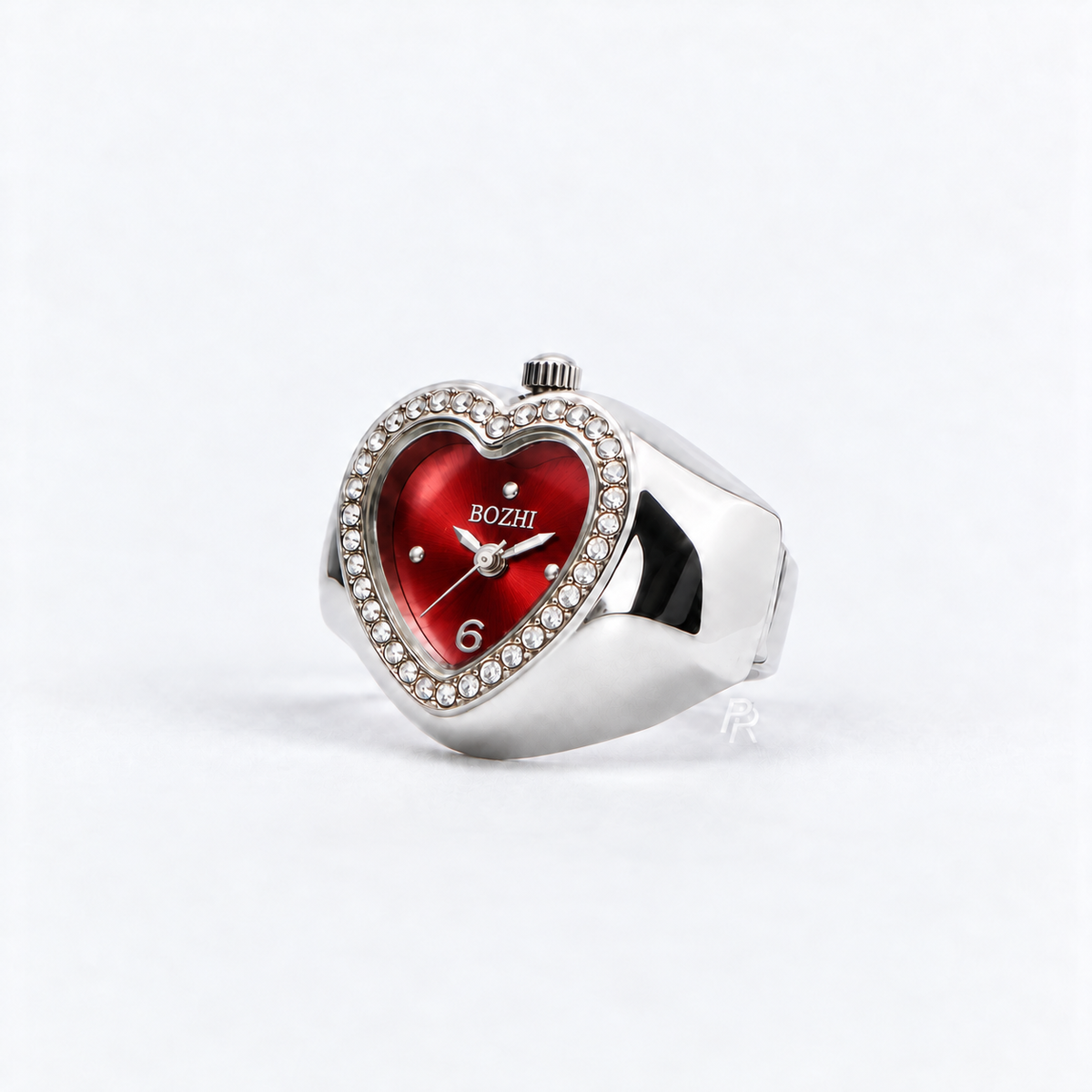 HEART RING | SILVER RED