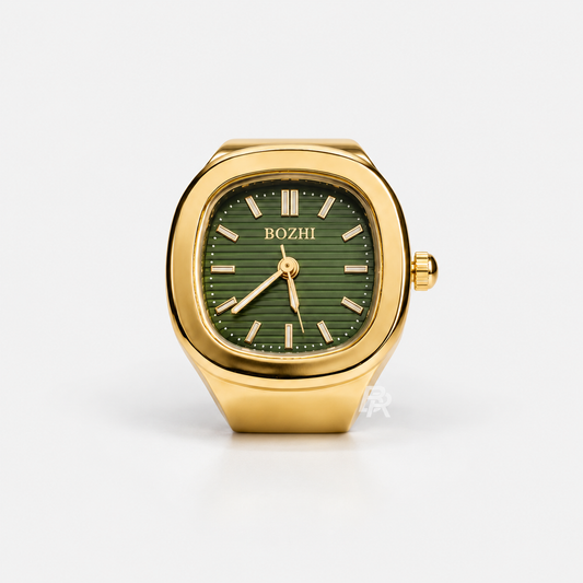 NAUTILUS RING | GOLD GREEN