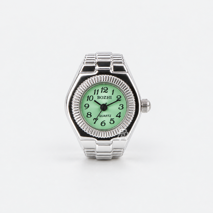 MILANO RING | SILVER GREEN