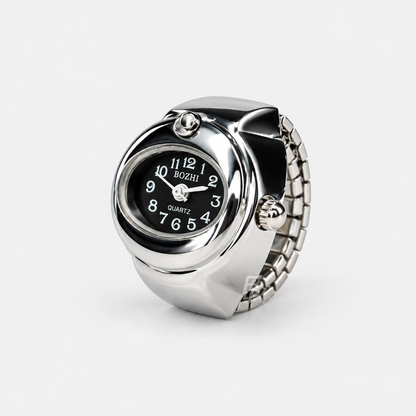 BARI RING | SILVER BLACK