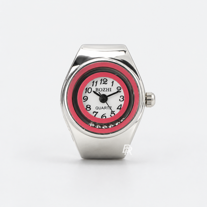 MOVEMENT RING | SILVER PINK