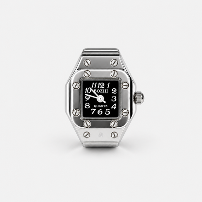 SANTOS RING | SILVER BLACK