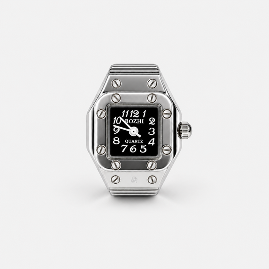 SANTOS RING | SILVER BLACK