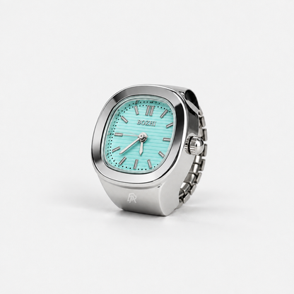 NAUTILUS RING | SILVER TIFFANY BLUE