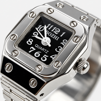 SANTOS RING | SILVER BLACK