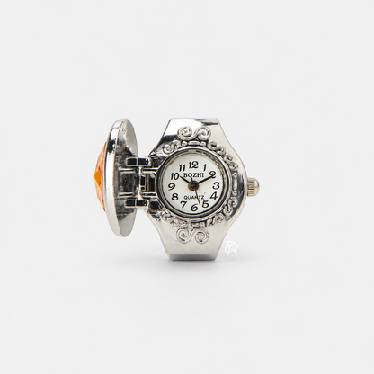 ANILLO DE PIEDRA | PLATA NARANJA