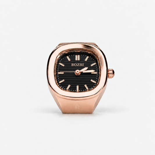 NAUTILUS RING | ROSE BLACK