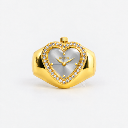 HEART RING | GOLD GRAY