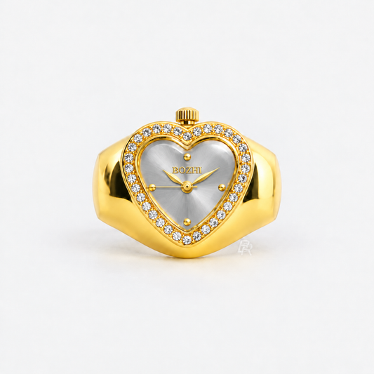 HEART RING | GOLD GRAY