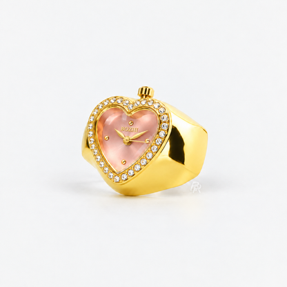 HEART RING | GOLD PINK