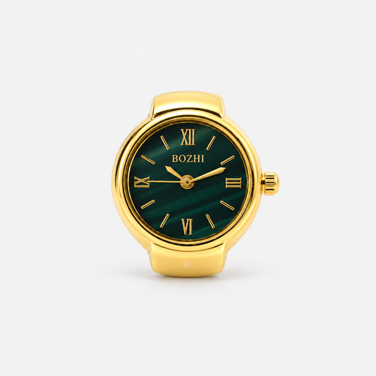 NOVARA RING | GOLD GREEN