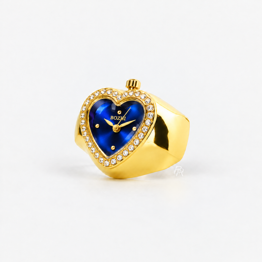 HEART RING | GOLD BLUE