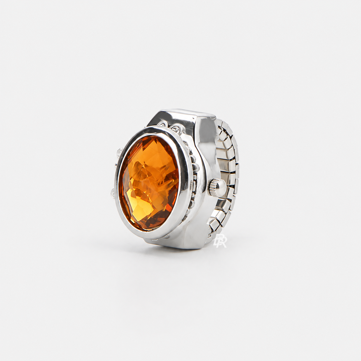 ANILLO DE PIEDRA | PLATA NARANJA