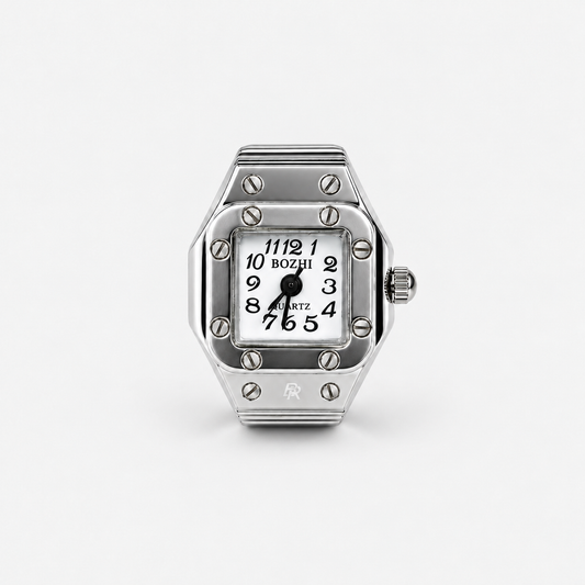 SANTOS RING | SILVER WHITE