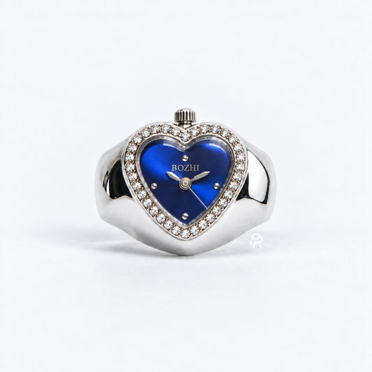 HEART RING | SILVER BLUE