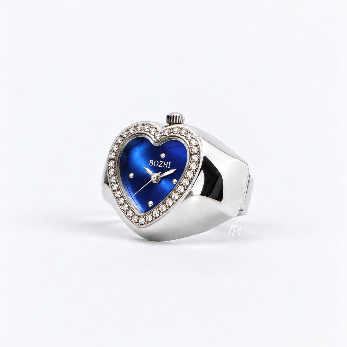 HEART RING | SILVER BLUE