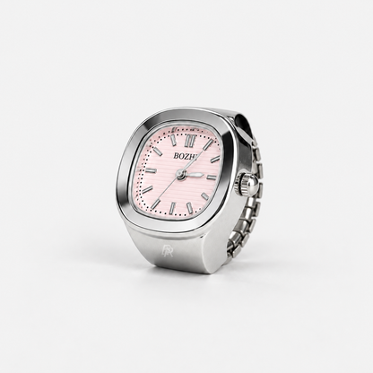 NAUTILUS RING | SILVER PINK