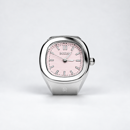 NAUTILUS RING | SILVER PINK