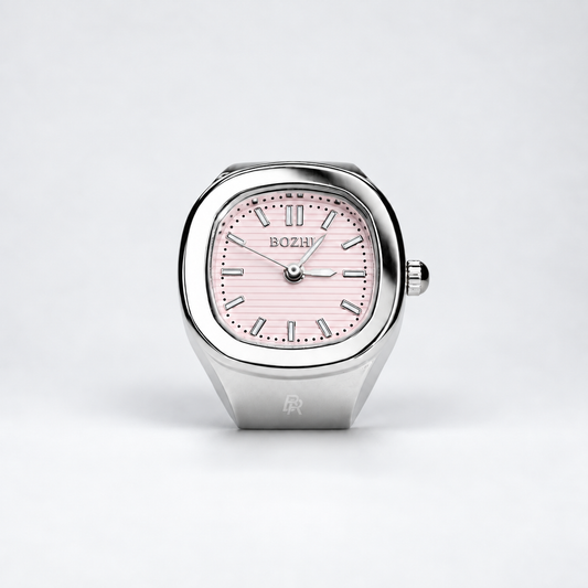 NAUTILUS RING | SILVER PINK