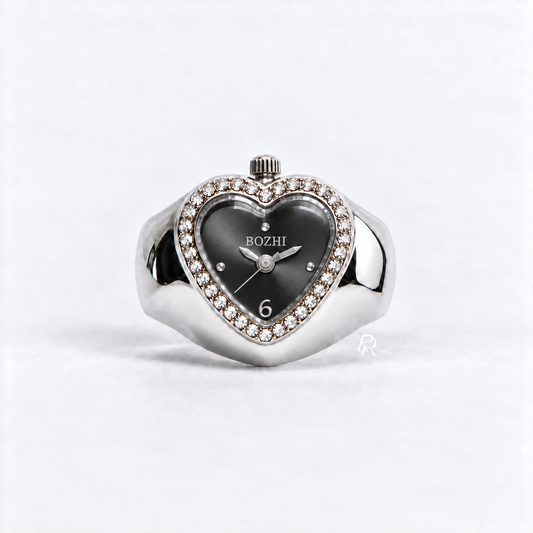 HEART RING | SILVER GRAY