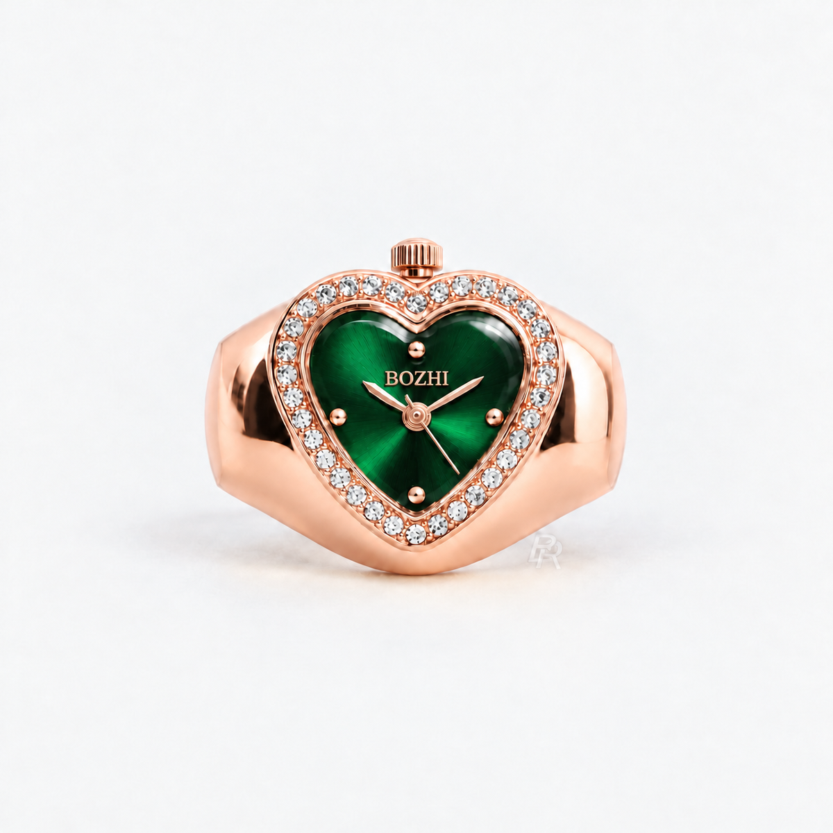 HEART RING | ROSE GREEN