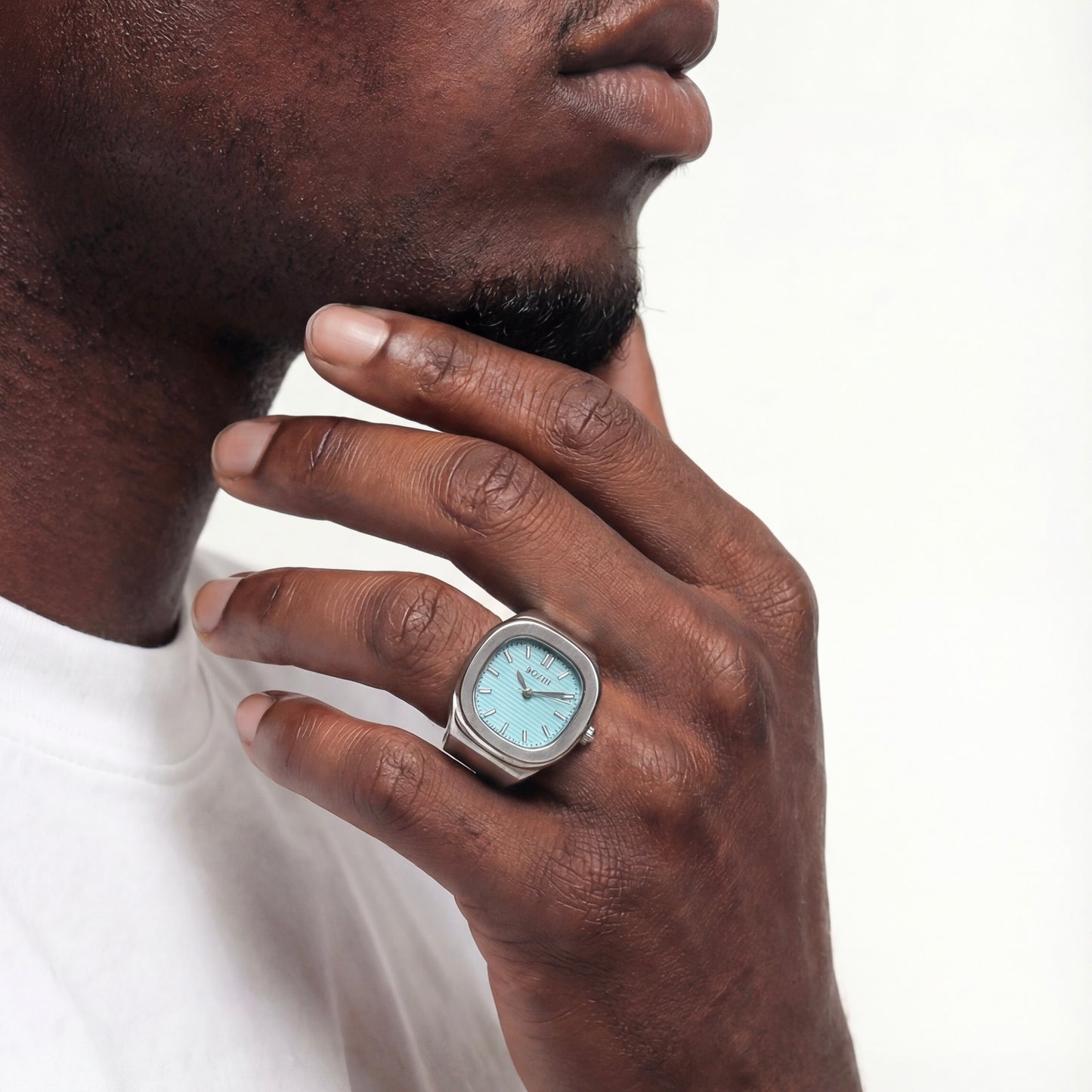 NAUTILUS RING | SILVER TIFFANY BLUE