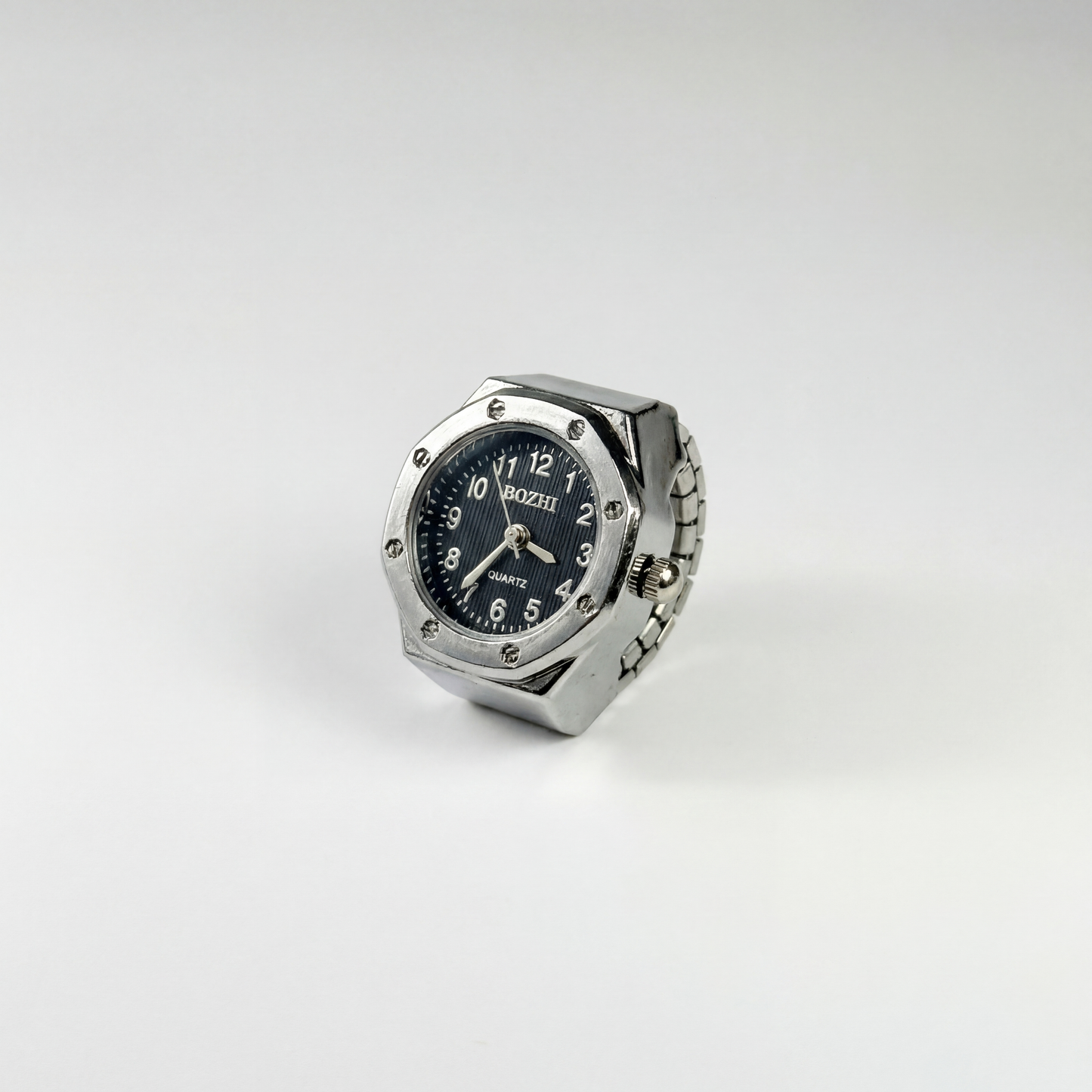 OAK RING | SILVER BLACK