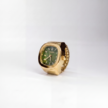 NAUTILUS RING | GOLD GREEN